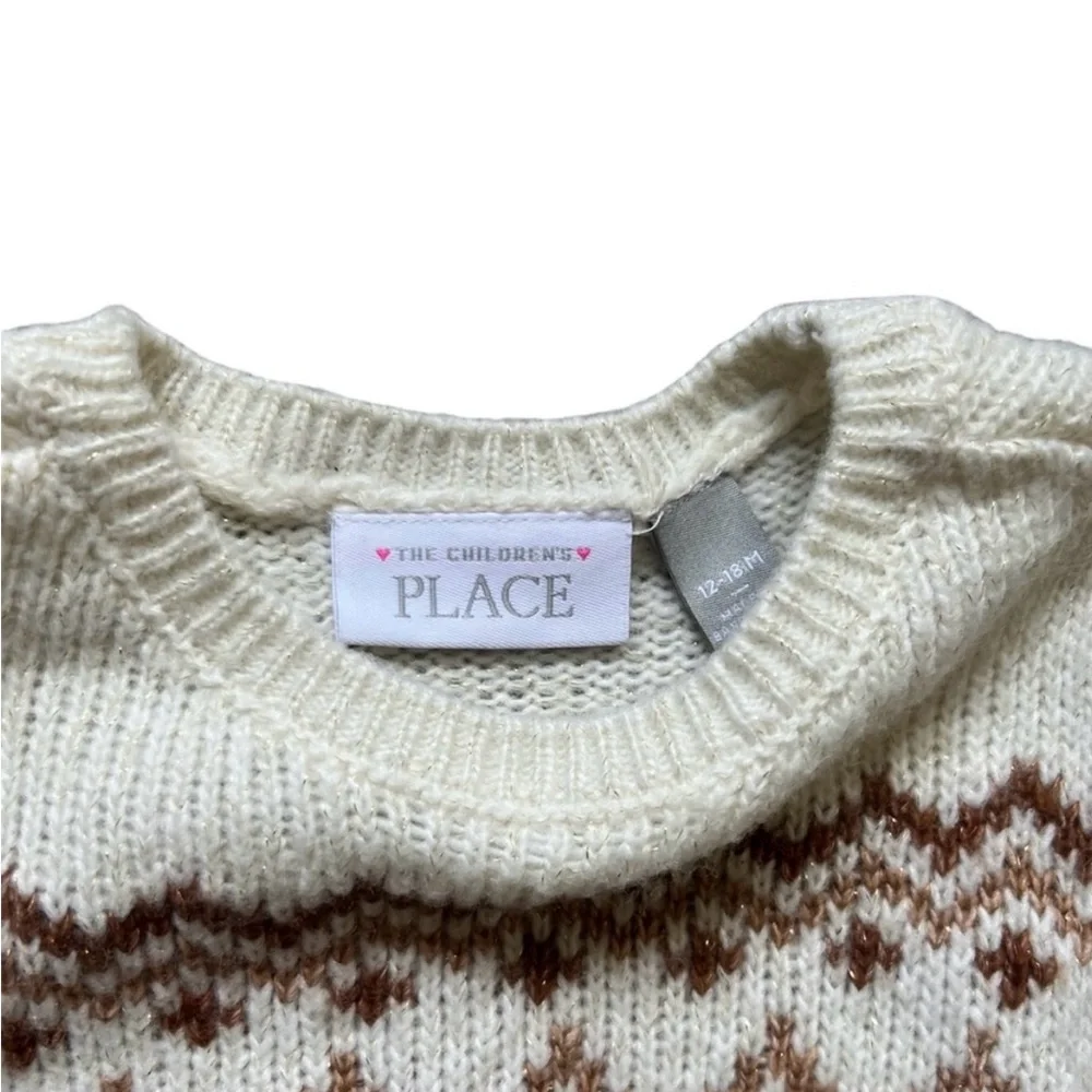 The Children’s Place Fairisle Sweater Dress | 12-18M - Picture 3 of 5
